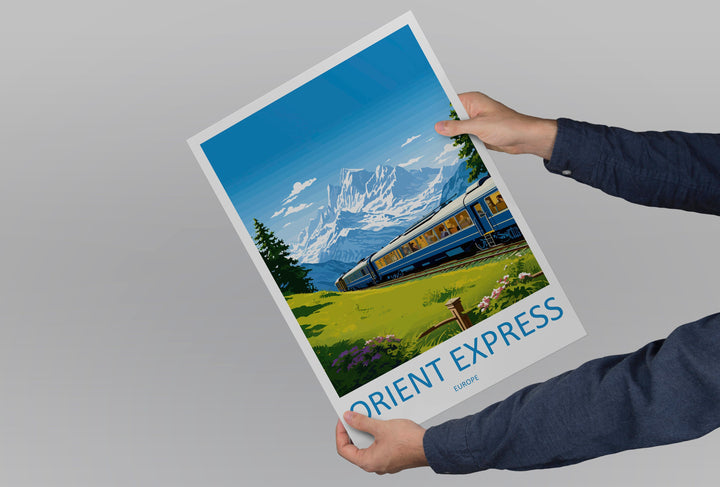 Orient Express Travel Print Wall Art Orient Express Wall Hanging Home Décor Orient Express Gift Art Lovers Europe Art Lover Gift Europe Deco