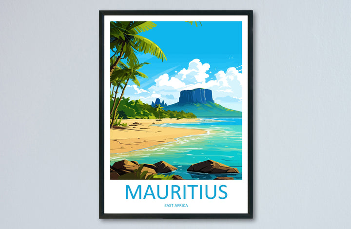 Mauritius Travel Print Wall Art Mauritius Wall Hanging Home Décor Mauritius Gift Art Lovers East Africa Art Lover Gift Mauritius Gift