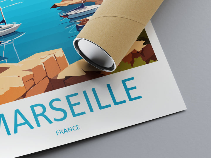 Marseille Print Marseille Home Decor Cityscape Art Print Marseille Wall Art for Travel Enthusiast Gift Wall Hanging Marseille France Poster