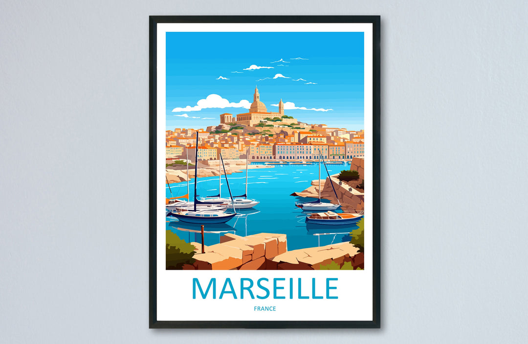 Marseille Print Marseille Home Decor Cityscape Art Print Marseille Wall Art for Travel Enthusiast Gift Wall Hanging Marseille France Poster