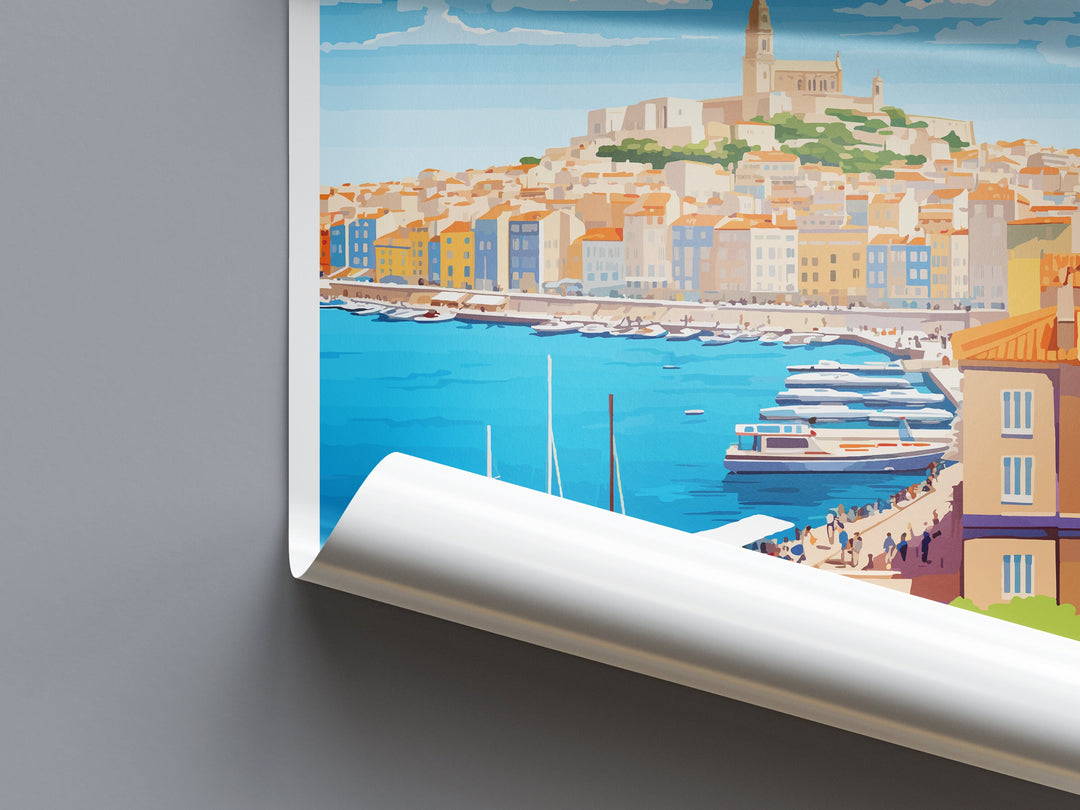 Marseille Print Marseille Home Decor Cityscape Art Print Marseille Wall Art for Travel Enthusiast Gift Wall Hanging Marseille France Poster