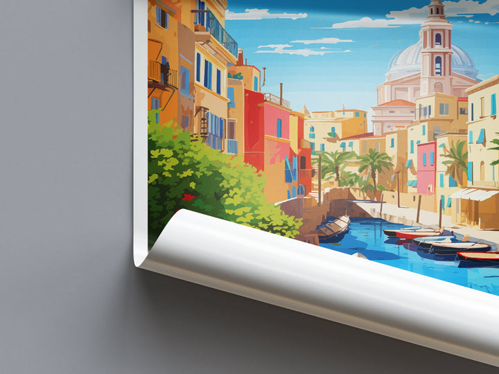 Cagliari Travel Print Wall Art Cagliari Wall Hanging Home Décor Cagliari Gift Art Lovers Italy Art Lover Gift Cagliari Print Cagliari