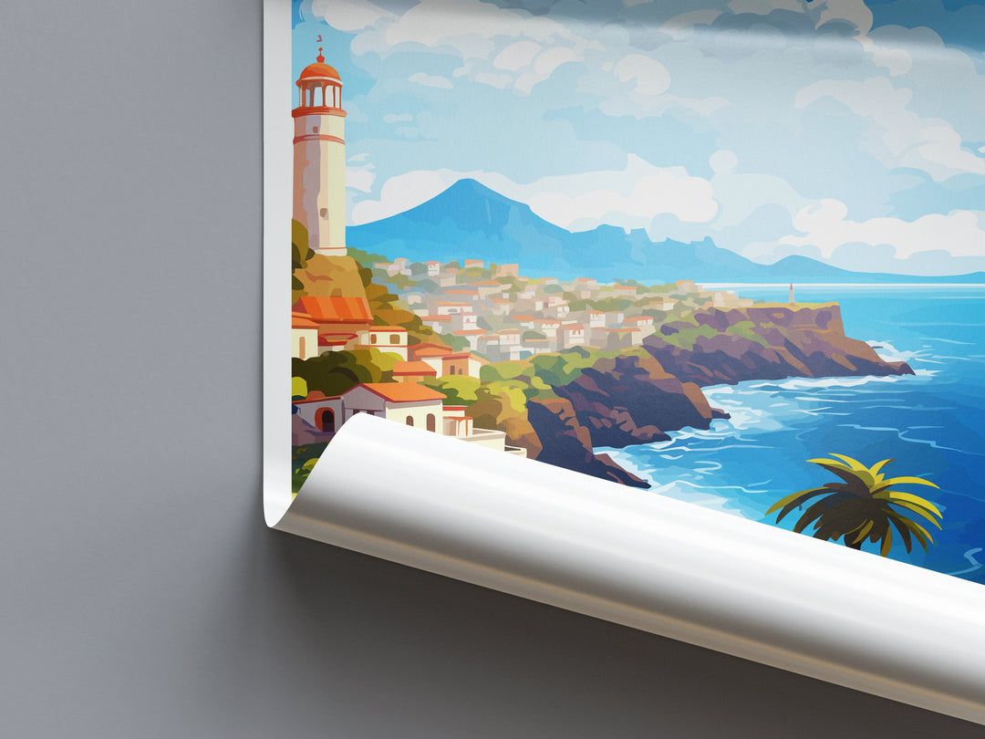 Tenerife Travel Print Wall Art Tenerife Wall Hanging Home Décor Tenerife Gift Art Lovers Spain Art Lover Gift Tenerife Print Spain Wall Art