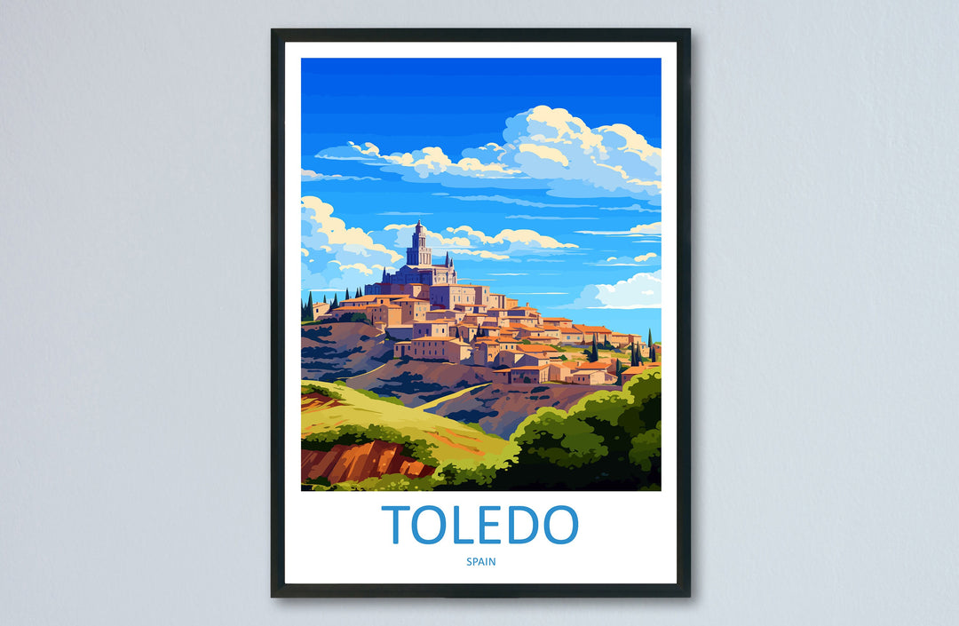 Toledo Travel Print Wall Art Toledo Wall Hanging Home Décor Toledo Gift Art Lovers Spain Art Lover Gift Toledo Print Spain Wall Art