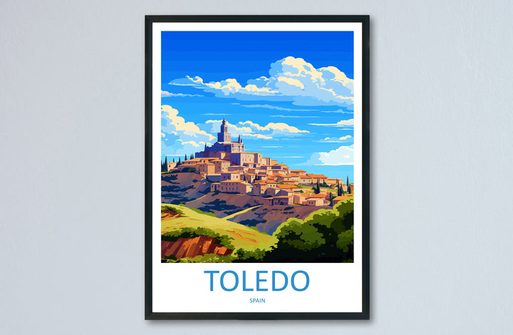 Toledo Travel Print Wall Art Toledo Wall Hanging Home Décor Toledo Gift Art Lovers Spain Art Lover Gift Toledo Print Spain Wall Art