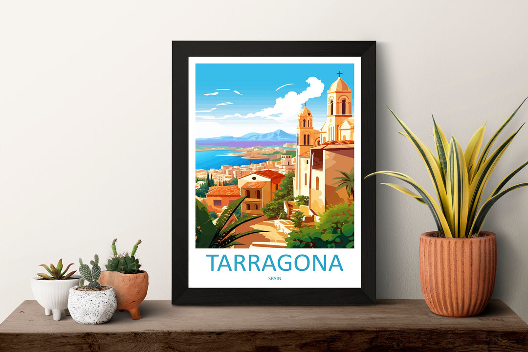 Tarragona Travel Print Wall Art Tarragona Wall Hanging Home Décor Tarragona Gift Art Lovers Spain Art Lover Gift Tarragona Print Spain Art