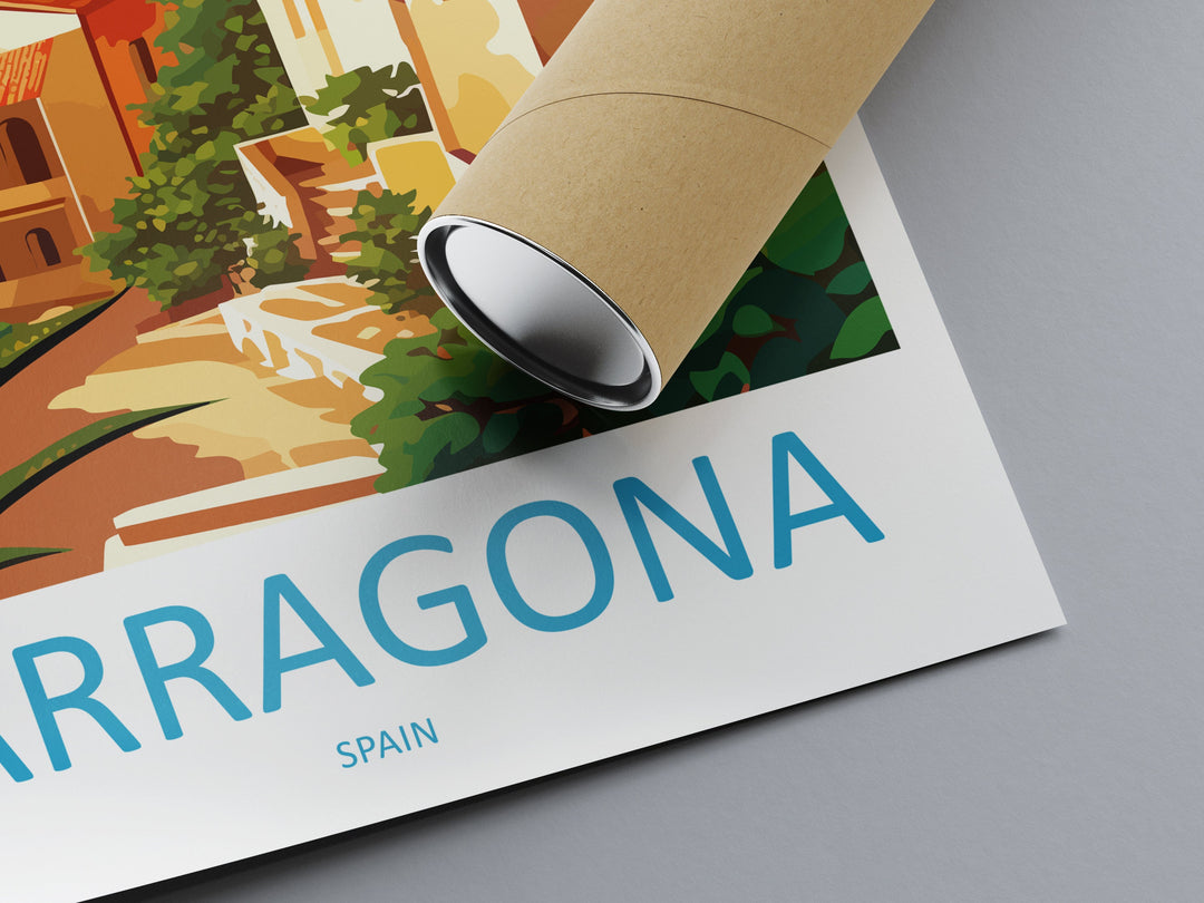 Tarragona Travel Print Wall Art Tarragona Wall Hanging Home Décor Tarragona Gift Art Lovers Spain Art Lover Gift Tarragona Print Spain Art