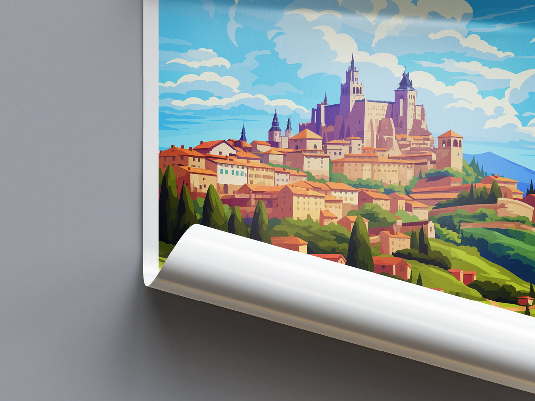 Segovia Travel Print Wall Art Segovia Wall Hanging Home Décor Segovia Gift Art Lovers Spain Art Lover Gift Segovia Print Spain Wall Art