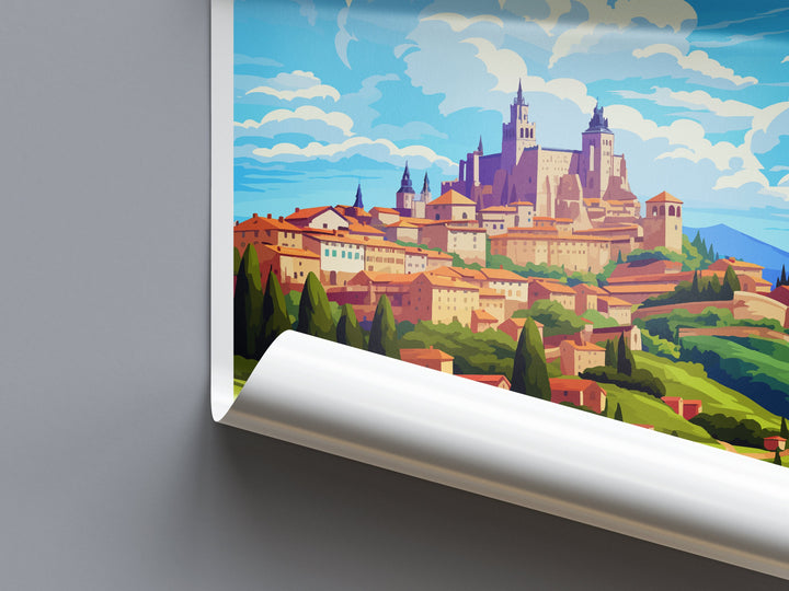 Segovia Travel Print Wall Art Segovia Wall Hanging Home Décor Segovia Gift Art Lovers Spain Art Lover Gift Segovia Print Spain Wall Art