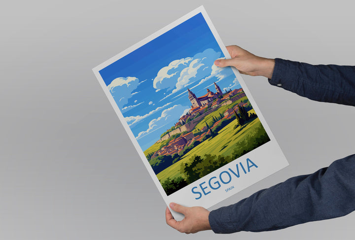 Segovia Travel Print Wall Art Segovia Wall Hanging Home Décor Segovia Gift Art Lovers Spain Art Lover Gift Segovia Print Spain Wall Art