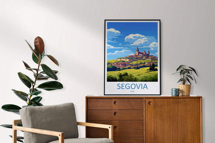 Segovia Travel Print Wall Art Segovia Wall Hanging Home Décor Segovia Gift Art Lovers Spain Art Lover Gift Segovia Print Spain Wall Art