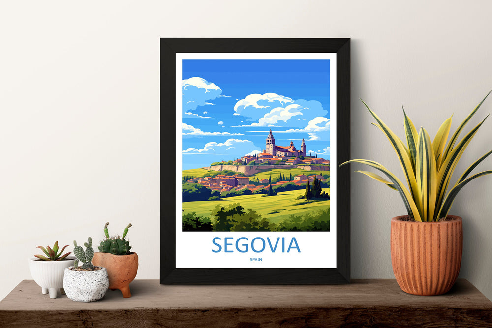 Segovia Travel Print Wall Art Segovia Wall Hanging Home Décor Segovia Gift Art Lovers Spain Art Lover Gift Segovia Print Spain Wall Art