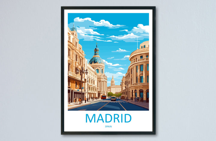Madrid Travel Print Wall Art Madrid Wall Hanging Home Décor Madrid Gift Art Lovers Spain Art Lover Gift Madrid Wall Décor Madrid Spain Print