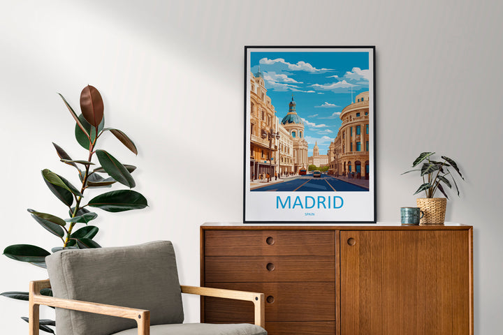 Madrid Travel Print Wall Art Madrid Wall Hanging Home Décor Madrid Gift Art Lovers Spain Art Lover Gift Madrid Wall Décor Madrid Spain Print