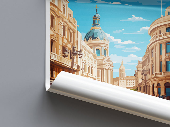 Madrid Travel Print Wall Art Madrid Wall Hanging Home Décor Madrid Gift Art Lovers Spain Art Lover Gift Madrid Wall Décor Madrid Spain Print