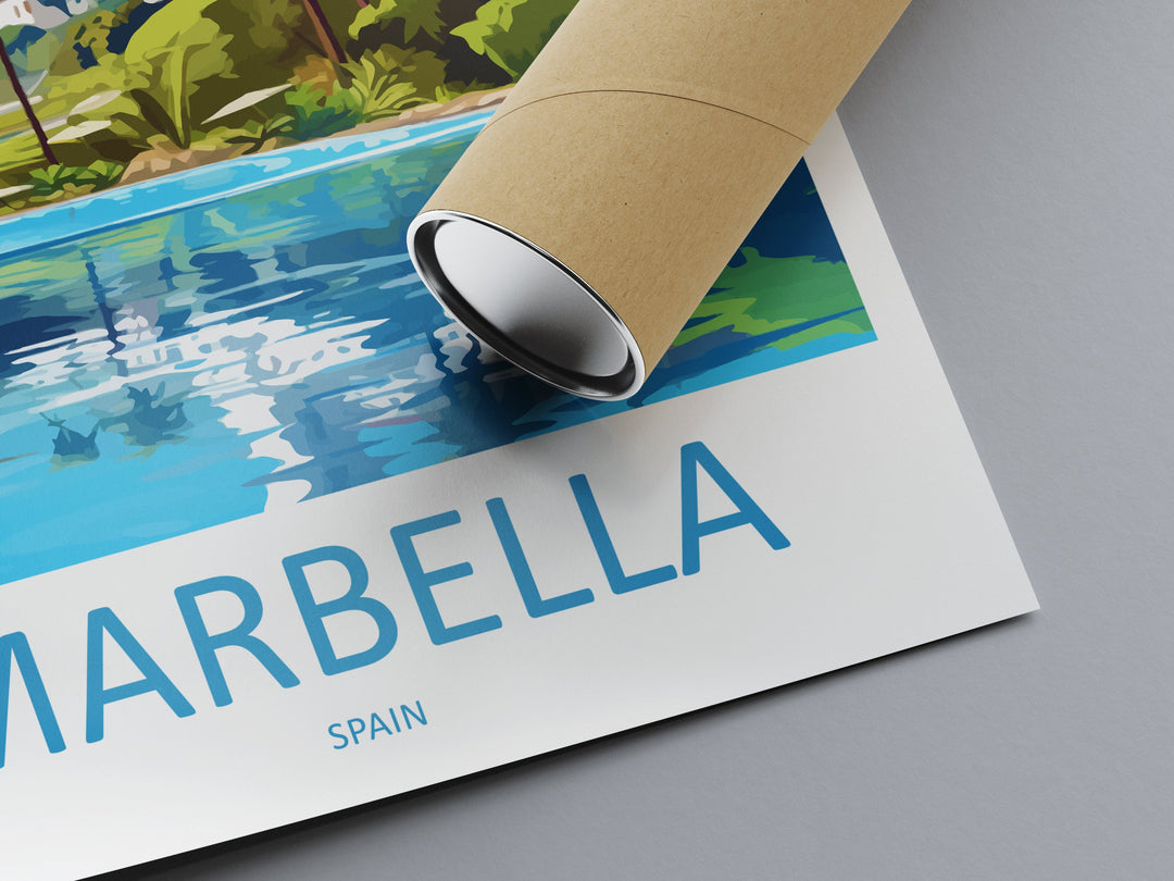 Marbella Travel Print Wall Art Marbella Wall Hanging Home Décor Marbella Gift Art Lovers Spain Art Lover Gift Marbella Wall Décor Spain Deco