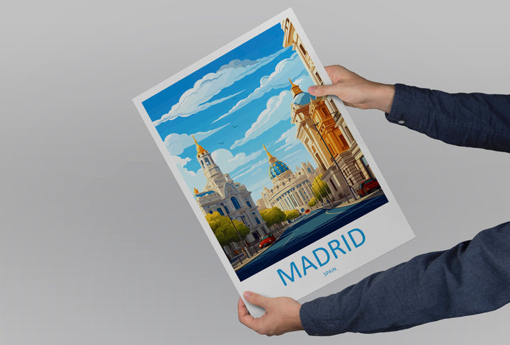 Madrid Travel Print Wall Art Madrid Wall Hanging Home Décor Madrid Gift Art Lovers Spain Art Lover Gift Madrid Wall Décor Madrid Spain Print