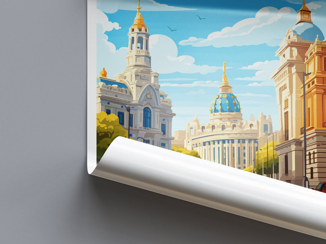 Madrid Travel Print Wall Art Madrid Wall Hanging Home Décor Madrid Gift Art Lovers Spain Art Lover Gift Madrid Wall Décor Madrid Spain Print