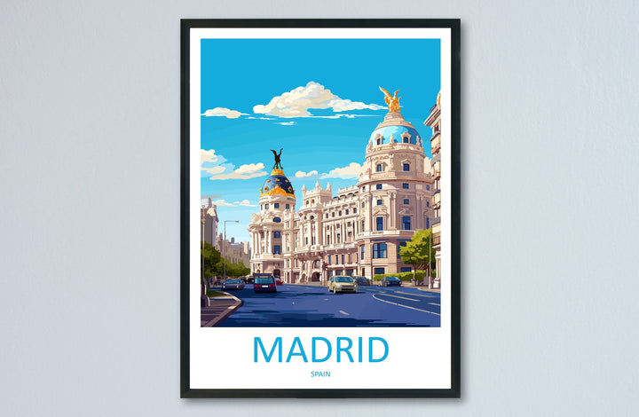 Madrid Travel Print Wall Art Madrid Wall Hanging Home Décor Madrid Gift Art Lovers Spain Art Lover Gift Madrid Wall Décor Madrid Spain Print