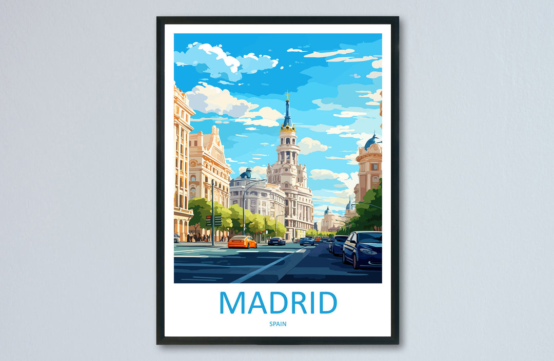 Madrid Travel Print Wall Art Madrid Wall Hanging Home Décor Madrid Gift Art Lovers Spain Art Lover Gift Madrid Wall Décor Madrid Spain Print