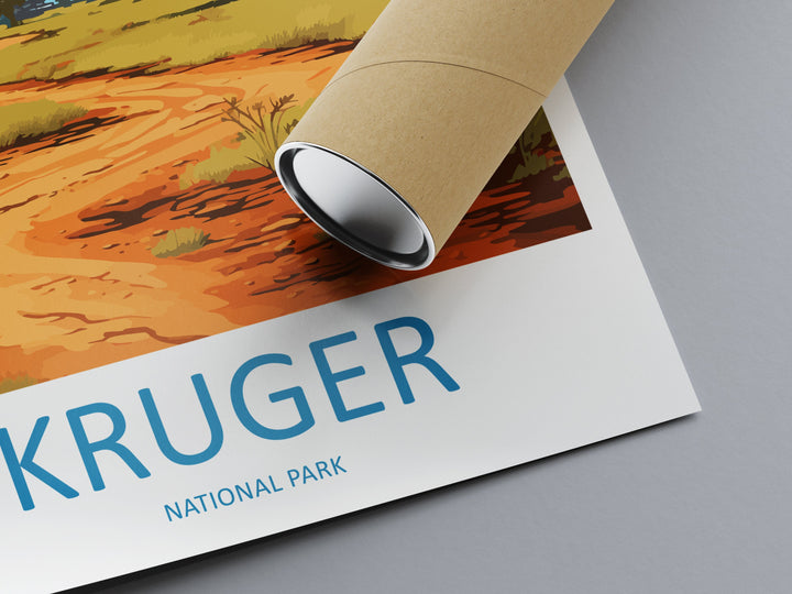 Kruger National Park Travel Print Wall Art Kruger National Park Wall Hanging Home Décor Kruger National Park Gift Art Lovers South Africa