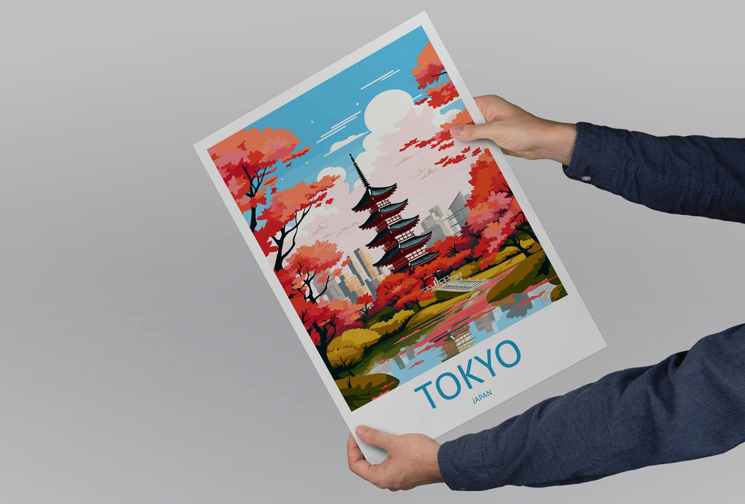 Japan Travel Print Wall Art Japan Wall Hanging Home Décor Japan Gift Art Lovers Tokyo Art Lover Gift Tokyo Travel Gift