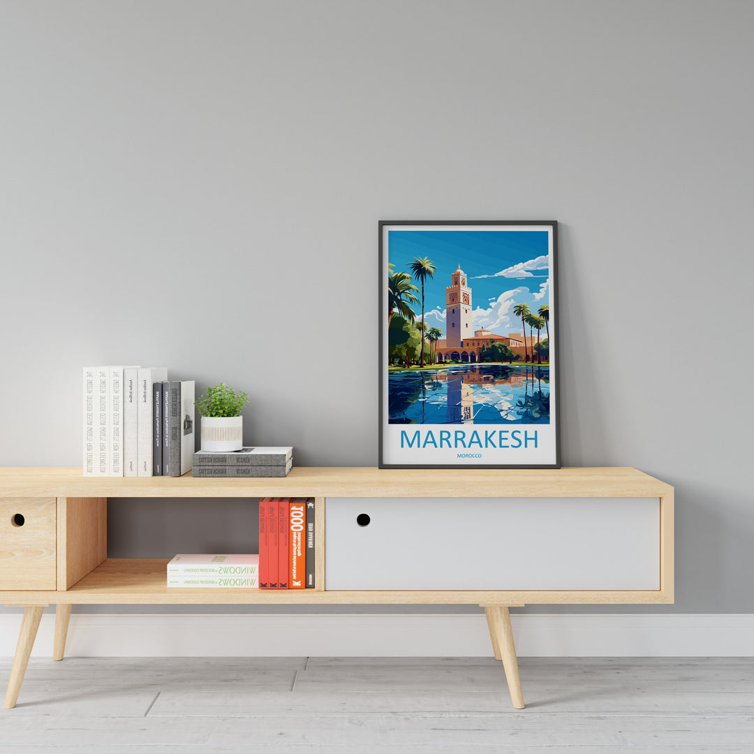 Marrakesh Travel Print Wall Art Marrakesh Wall Hanging Home Décor Marrakesh Gift Art Lovers Morocco Art Lover Gift Wall Art Morocco Art