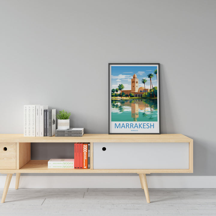 Marrakesh Travel Print Wall Art Marrakesh Wall Hanging Home Décor Marrakesh Gift Art Lovers Morocco Art Lover Gift Wall Art Morocco Art