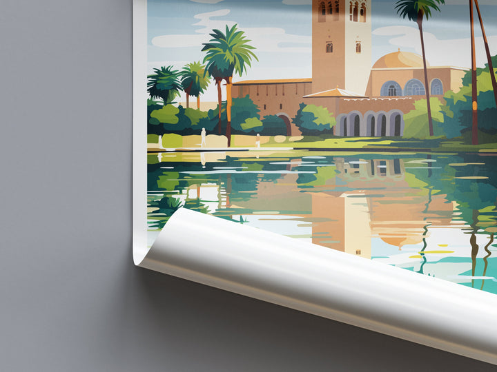 Marrakesh Travel Print Wall Art Marrakesh Wall Hanging Home Décor Marrakesh Gift Art Lovers Morocco Art Lover Gift Wall Art Morocco Art