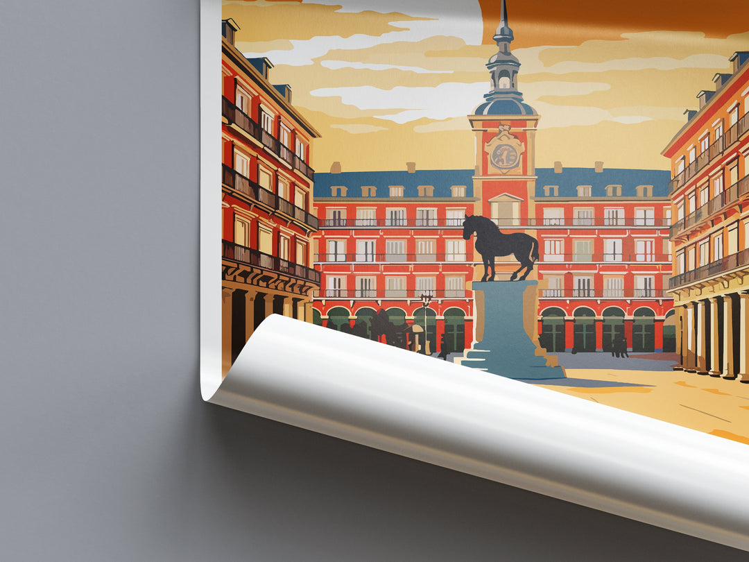 Madrid Travel Print Wall Art Madrid Wall Hanging Home Décor Madrid Gift Art Lovers Spain Art Lover Gift Madrid Wall Décor Madrid Spain Print