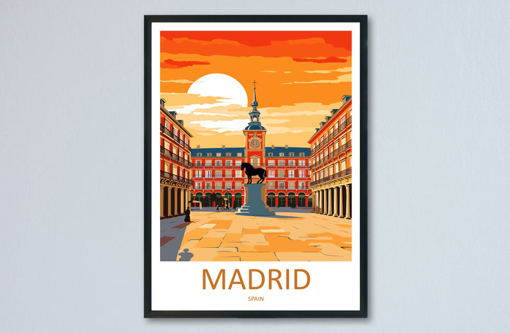 Madrid Travel Print Wall Art Madrid Wall Hanging Home Décor Madrid Gift Art Lovers Spain Art Lover Gift Madrid Wall Décor Madrid Spain Print