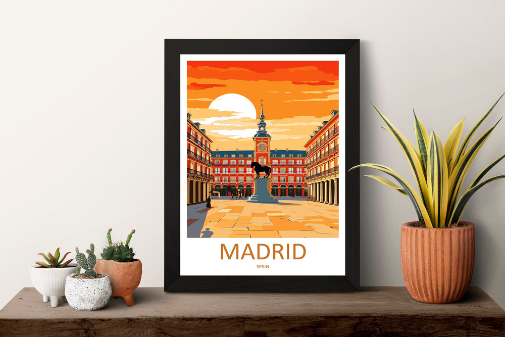 Madrid Travel Print Wall Art Madrid Wall Hanging Home Décor Madrid Gift Art Lovers Spain Art Lover Gift Madrid Wall Décor Madrid Spain Print