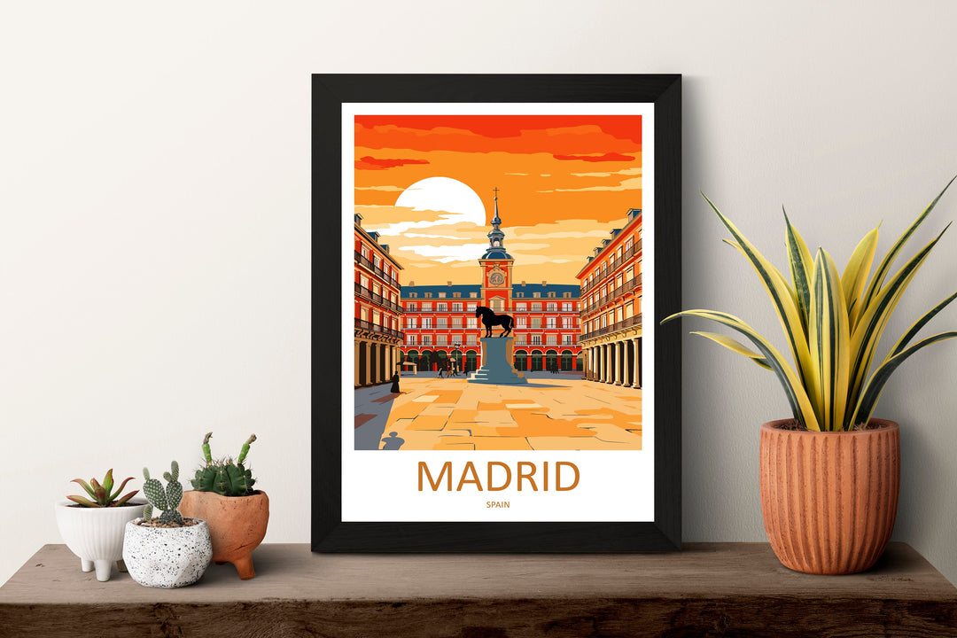 Madrid Travel Print Wall Art Madrid Wall Hanging Home Décor Madrid Gift Art Lovers Spain Art Lover Gift Madrid Wall Décor Madrid Spain Print