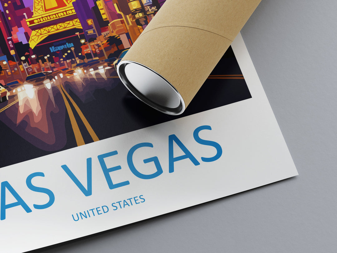 Las Vegas Travel Print Wall Art Las Vegas Wall Hanging Home Décor Las Vegas Gift Art Lovers Nevada Art Lover Gift Las Vegas Wall Décor