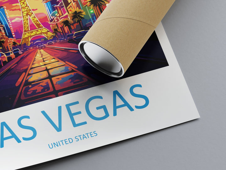 Las Vegas Travel Print Wall Art Las Vegas Wall Hanging Home Décor Las Vegas Gift Art Lovers Nevada Art Lover Gift Las Vegas Wall Décor