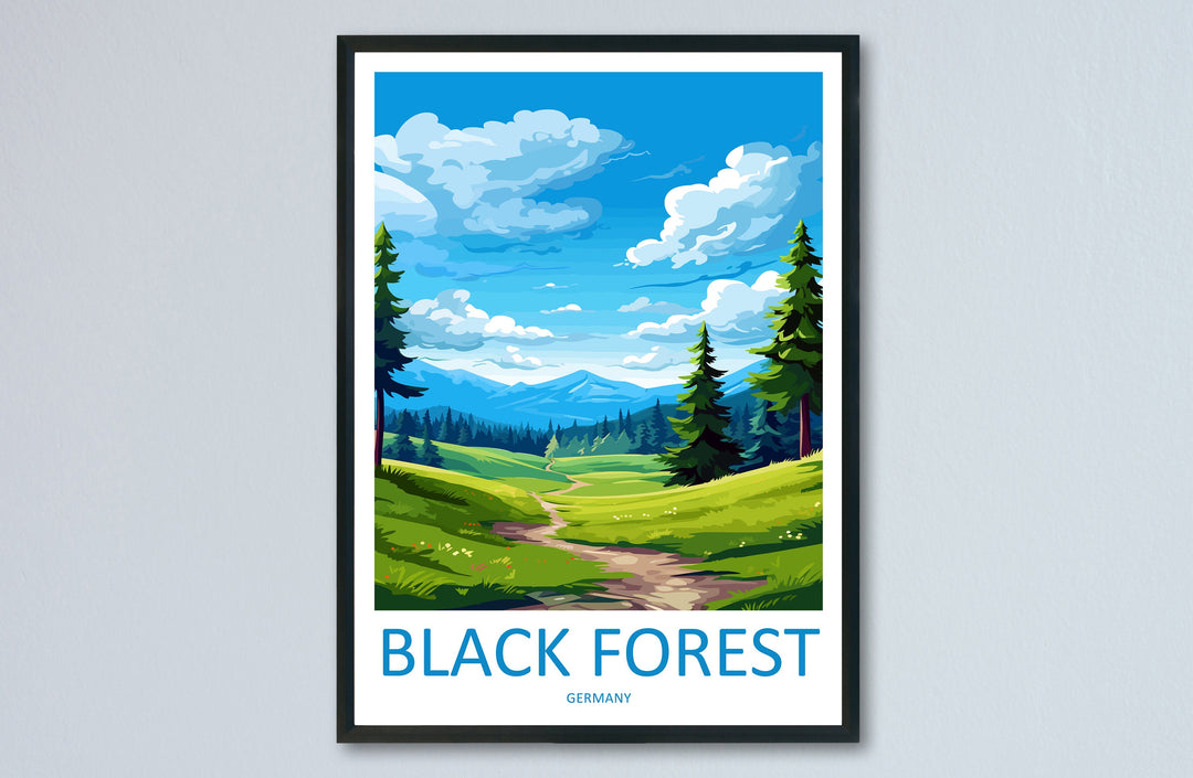Black Forest Travel Print Black Forest Home Décor Germany Art Print Germany Black Forest Wall Print For Black Forest Gift For Germany Wall