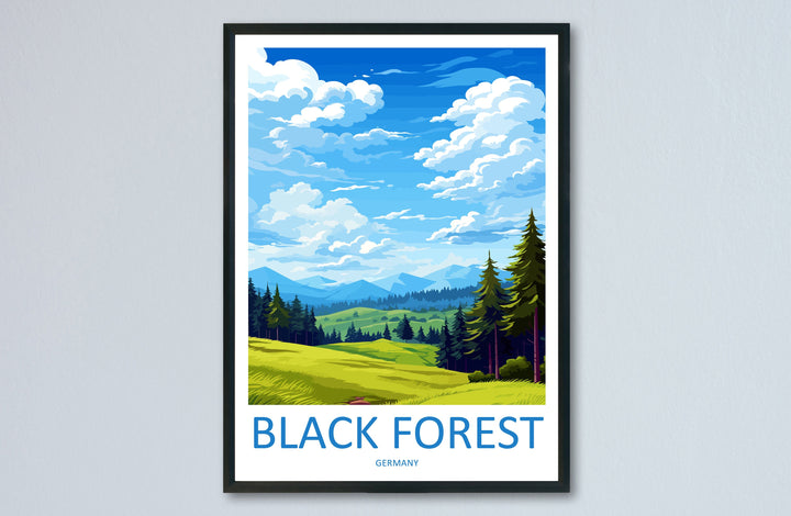 Black Forest Travel Print Black Forest Home Décor Germany Art Print Germany Black Forest Wall Print For Black Forest Gift For Germany Wall