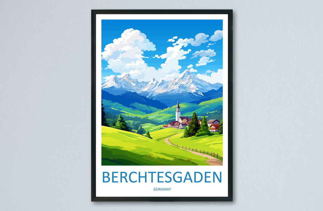Berchtesgaden Travel Print Wall Art Berchtesgaden Wall Hanging Home Décor Berchtesgaden Gift Art Lovers Germany Art Lover Gift Berchtesgaden
