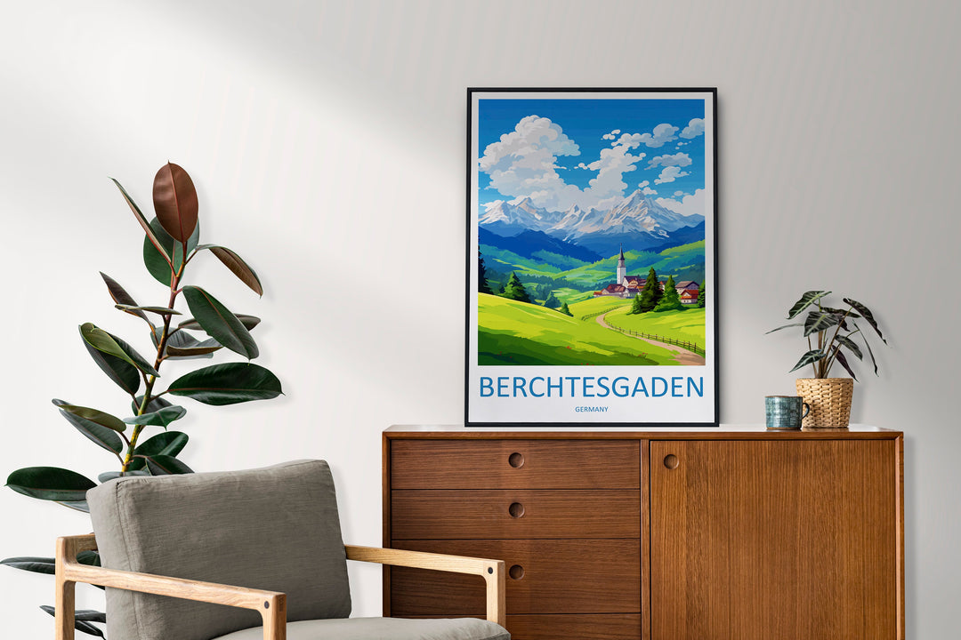 Berchtesgaden Travel Print Wall Art Berchtesgaden Wall Hanging Home Décor Berchtesgaden Gift Art Lovers Germany Art Lover Gift Berchtesgaden
