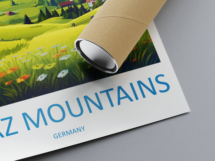 Harz Mountains Travel Print Harz Mountains Home Décor Germany Art Print Germany Harz Mountains Wall Print For Harz Mountains Gift