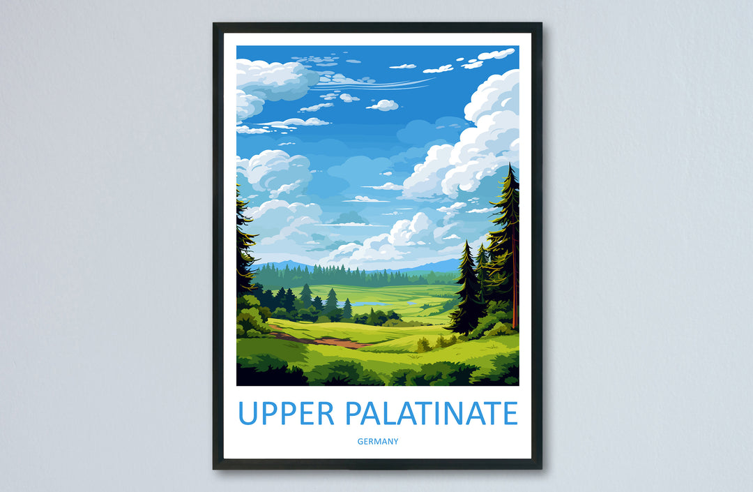 Upper Palatinate Travel Print Upper Palatinate Home Décor Germany Art Print Germany Upper Palatinate Wall Print Gift For Germany Fans