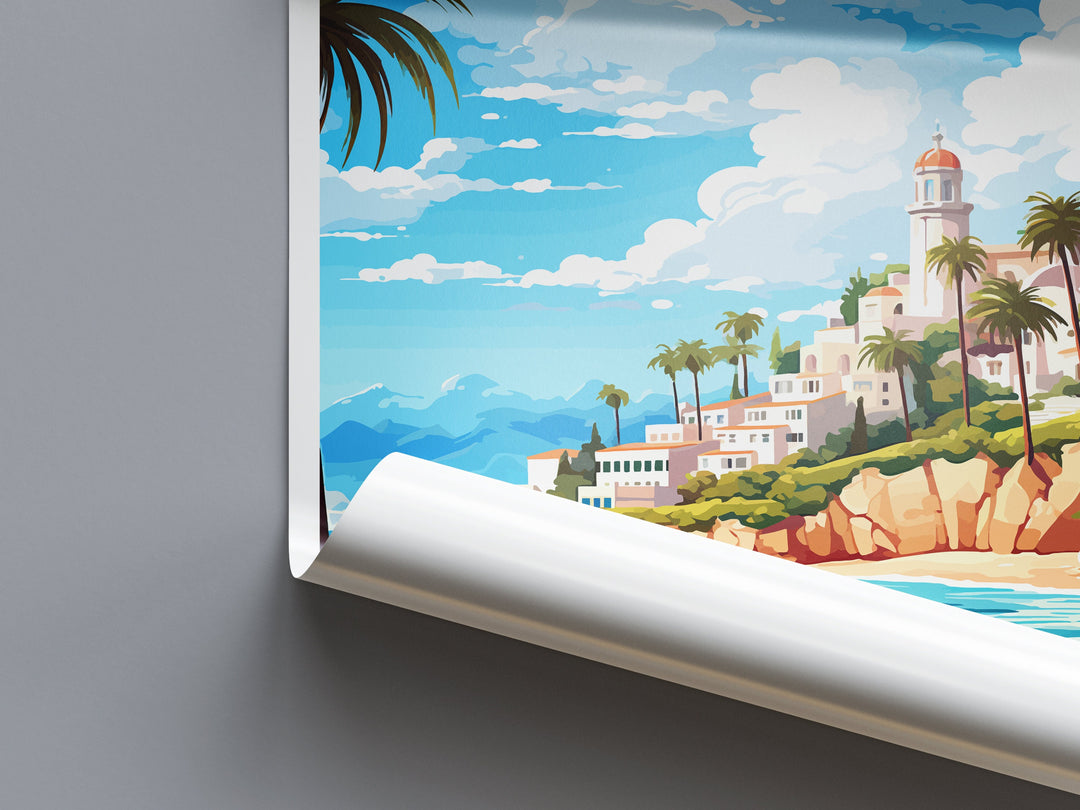 Costa Del Sol Travel Print Wall Art Costa Del Sol Wall Hanging Home Décor Costa Del Sol Gift Art Lovers Spain Art Lover Gift Art Print