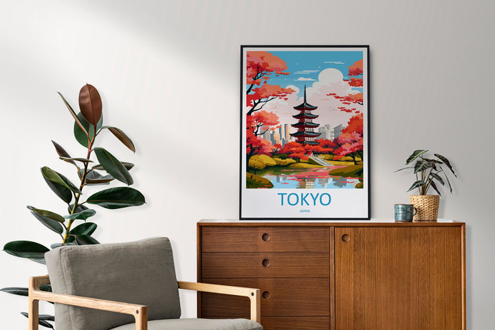 Japan Travel Print Wall Art Japan Wall Hanging Home Décor Japan Gift Art Lovers Tokyo Art Lover Gift Tokyo Travel Gift