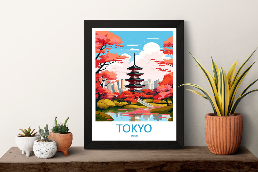 Japan Travel Print Wall Art Japan Wall Hanging Home Décor Japan Gift Art Lovers Tokyo Art Lover Gift Tokyo Travel Gift