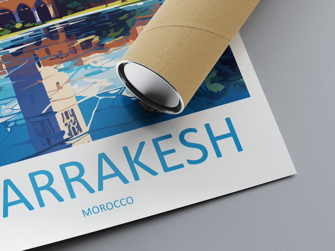 Marrakesh Travel Print Wall Art Marrakesh Wall Hanging Home Décor Marrakesh Gift Art Lovers Morocco Art Lover Gift Wall Art Morocco Art