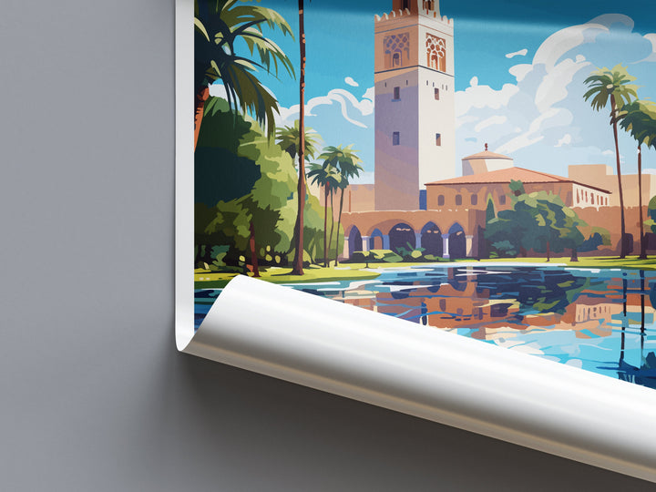 Marrakesh Travel Print Wall Art Marrakesh Wall Hanging Home Décor Marrakesh Gift Art Lovers Morocco Art Lover Gift Wall Art Morocco Art