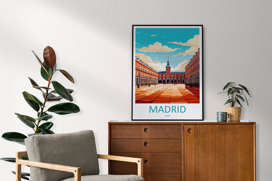 Madrid Travel Print Wall Art Madrid Wall Hanging Home Décor Madrid Gift Art Lovers Spain Art Lover Gift Madrid Wall Décor Madrid Spain Print