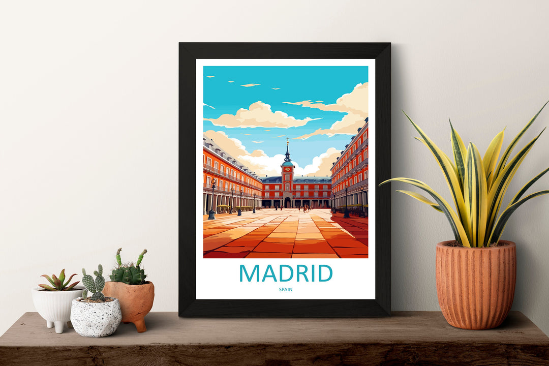 Madrid Travel Print Wall Art Madrid Wall Hanging Home Décor Madrid Gift Art Lovers Spain Art Lover Gift Madrid Wall Décor Madrid Spain Print