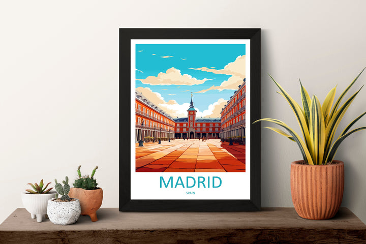 Madrid Travel Print Wall Art Madrid Wall Hanging Home Décor Madrid Gift Art Lovers Spain Art Lover Gift Madrid Wall Décor Madrid Spain Print
