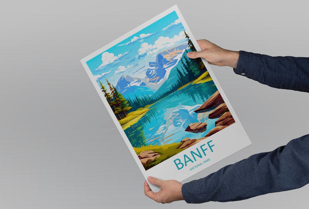 Banff National Park Travel Print Wall Art Banff Wall Hanging Home Décor Banff Gift Art Lovers Canada Art Lover Gift